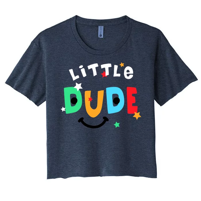 Little Dude Women's Crop Top Tee