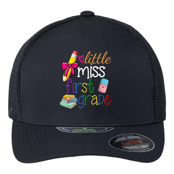 Little Miss First Grade Flexfit Unipanel Trucker Cap