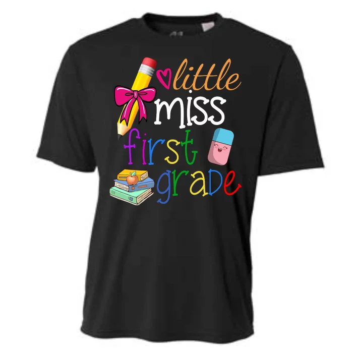 Little Miss First Grade Cooling Performance Crew T-Shirt