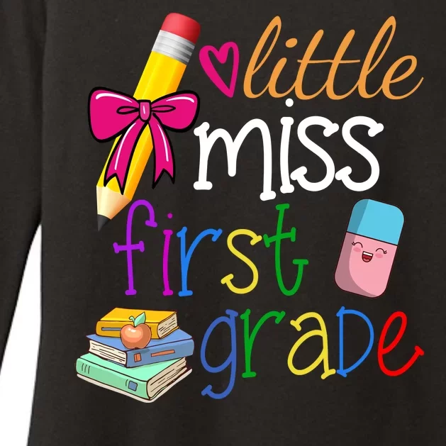 Little Miss First Grade Womens CVC Long Sleeve Shirt