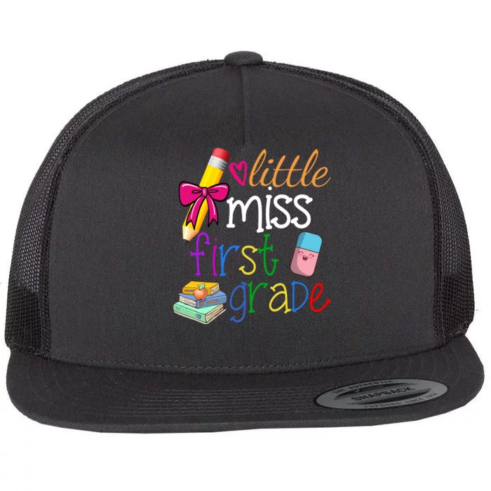 Little Miss First Grade Flat Bill Trucker Hat