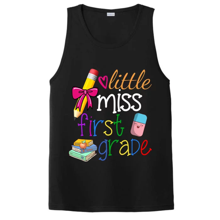 Little Miss First Grade Performance Tank