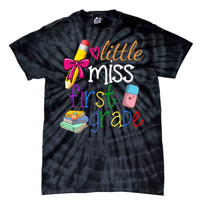 Little Miss First Grade Tie-Dye T-Shirt