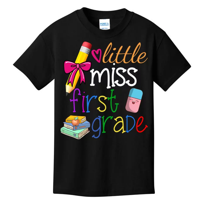 Little Miss First Grade Kids T-Shirt