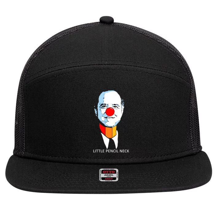 Little Pencil Neck Clown Pro Donald Trump 7 Panel Mesh Trucker Snapback Hat