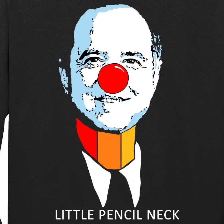 Little Pencil Neck Clown Pro Donald Trump Tall Long Sleeve T-Shirt