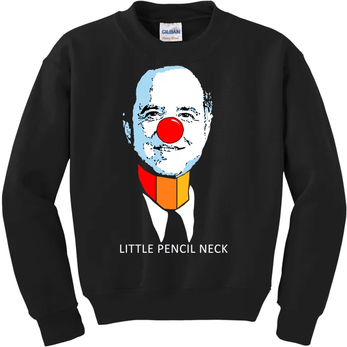 Little Pencil Neck Clown Pro Donald Trump Kids Sweatshirt