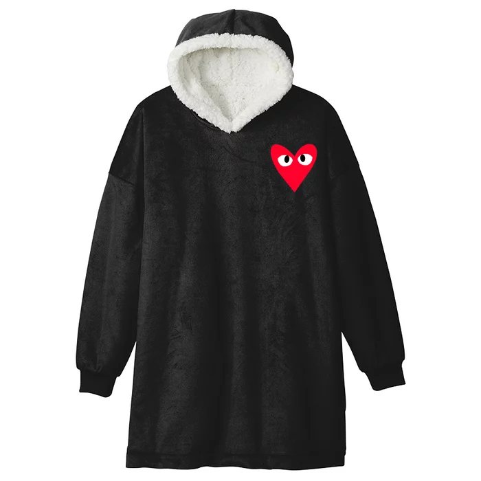 Little Pocket Heart Cute Hooded Wearable Blanket