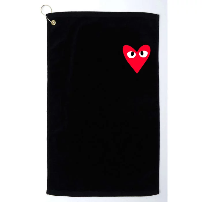 Little Pocket Heart Cute Platinum Collection Golf Towel