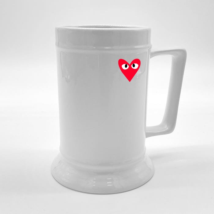 Little Pocket Heart Cute Front & Back Beer Stein