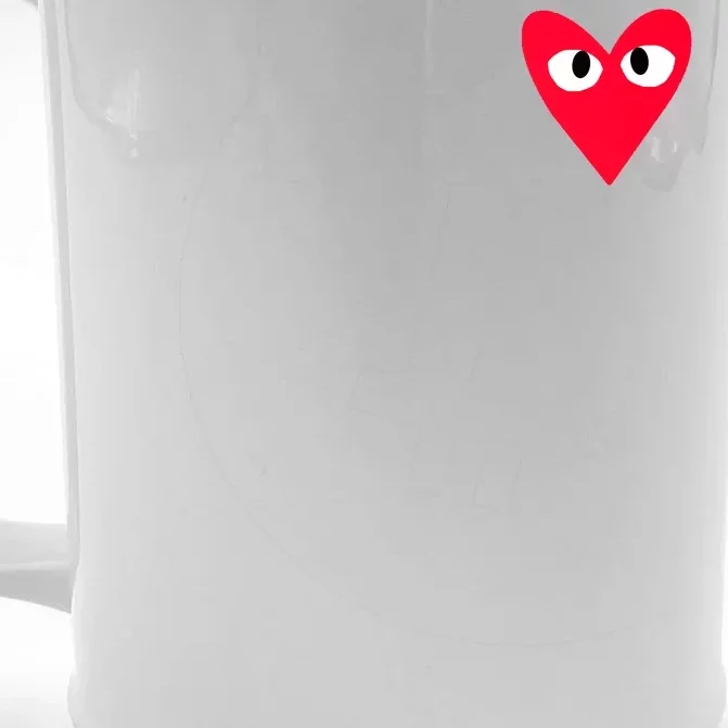 Little Pocket Heart Cute Front & Back Beer Stein