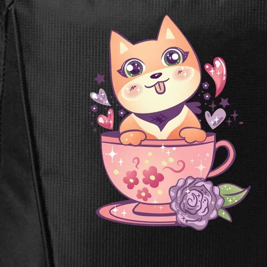 Little Teacup Dog Anime City Backpack