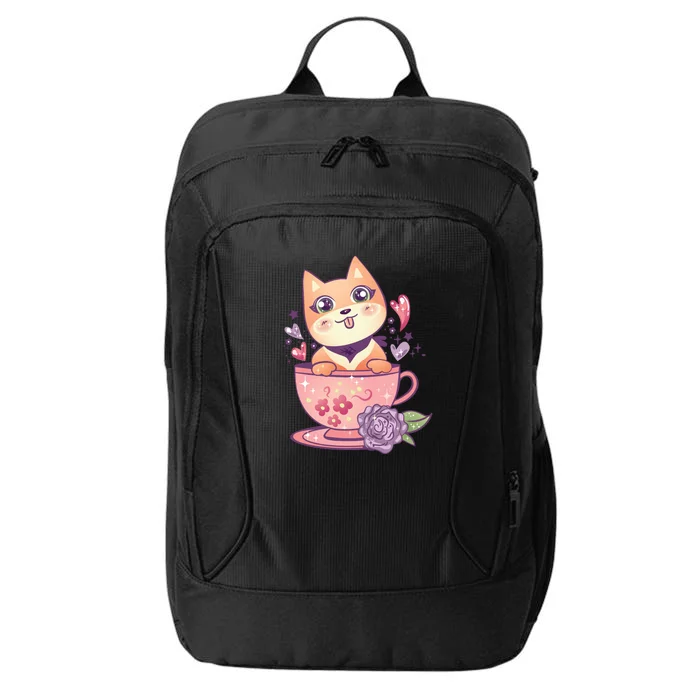 Little Teacup Dog Anime City Backpack