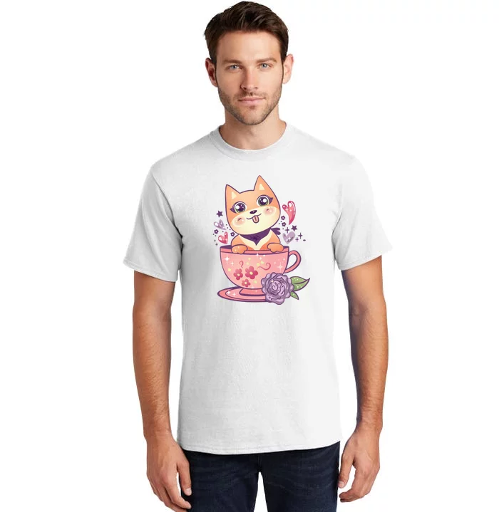 Little Teacup Dog Anime Tall T-Shirt