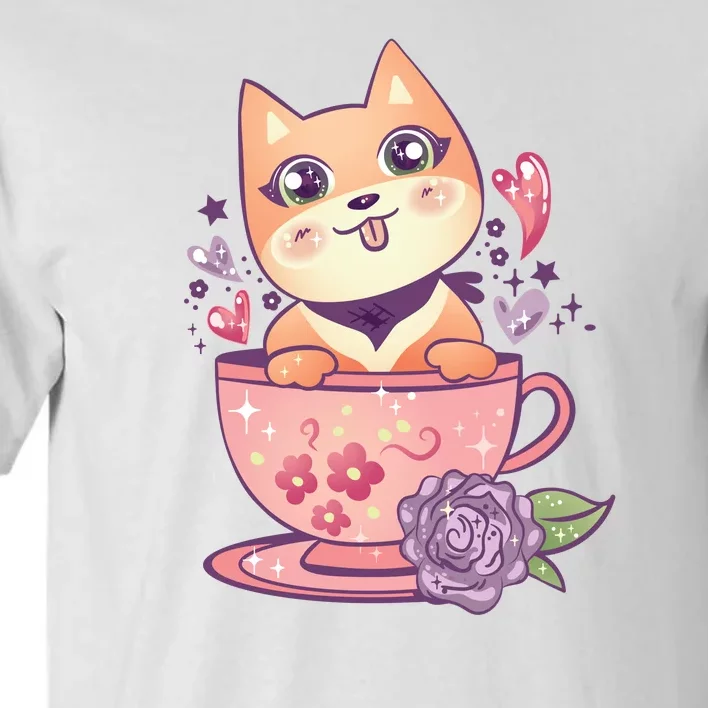 Little Teacup Dog Anime Tall T-Shirt