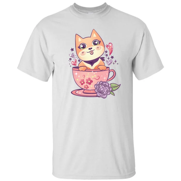 Little Teacup Dog Anime Tall T-Shirt