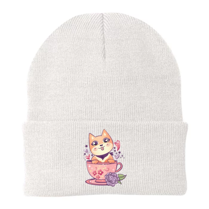 Little Teacup Dog Anime Knit Cap Winter Beanie