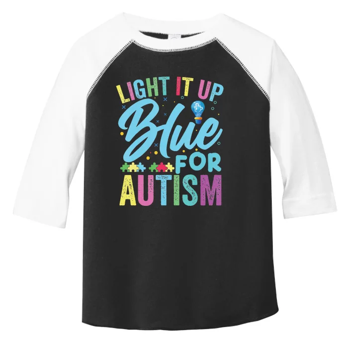 Light It Up Blue Autism Awareness Toddler Fine Jersey T-Shirt