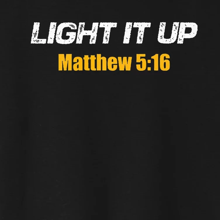 Light It UP Women's Crop Top Tee