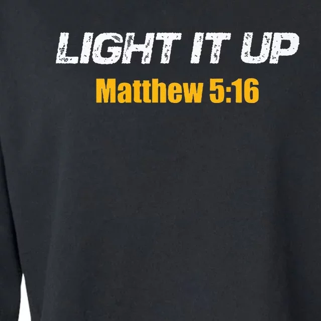 Light It UP Cropped Pullover Crew