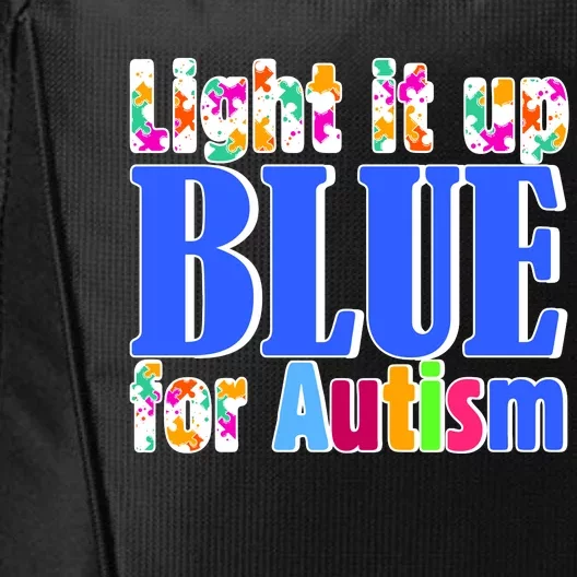 Light It Up Blue For Autism Awareness Month City Backpack