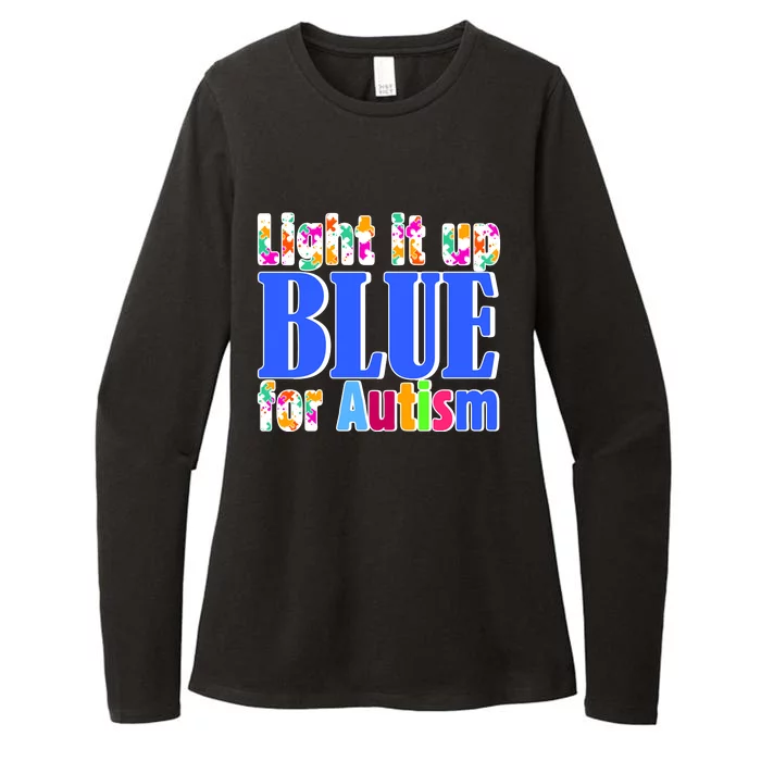 Light It Up Blue For Autism Awareness Month Womens CVC Long Sleeve Shirt