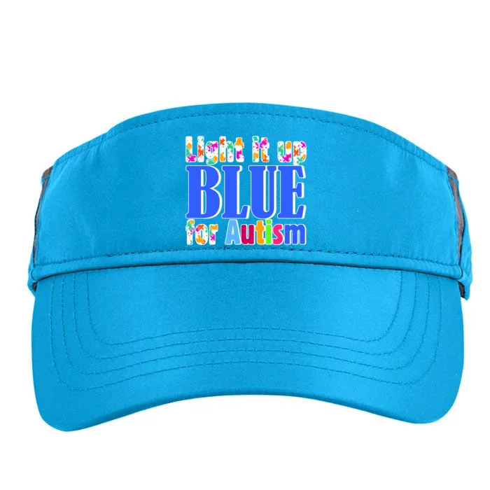 Light It Up Blue For Autism Awareness Month Adult Drive Performance Visor