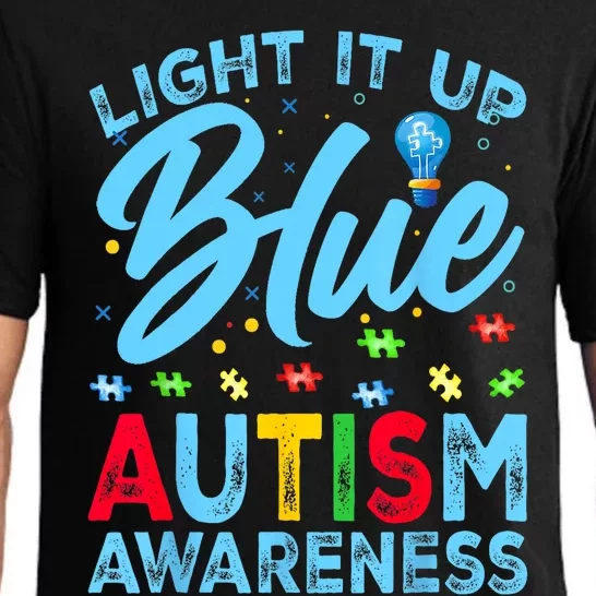 Light It Up Blue Autism Awareness Pajama Set