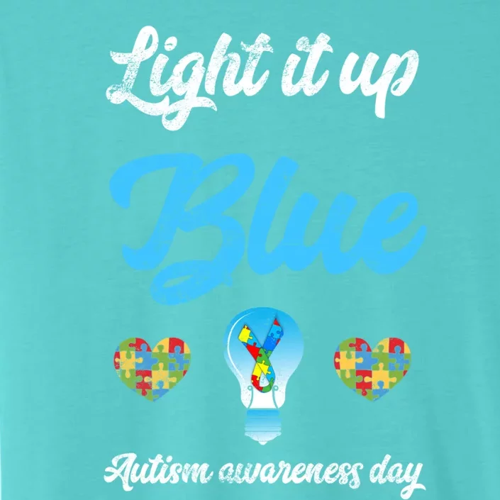 Light It Up Blue Autism Awareness Day Down Syndrome Gift ChromaSoft Performance T-Shirt