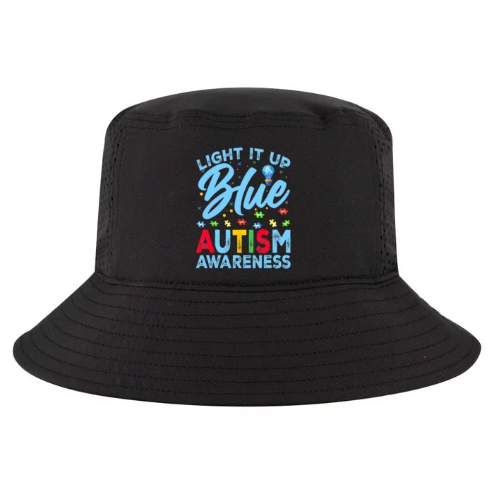 Light It Up Blue Autism Awareness Cool Comfort Performance Bucket Hat