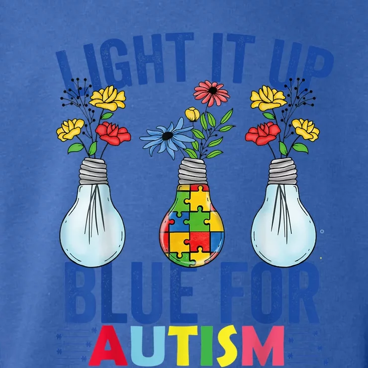 Light It Up Blue Autism Awareness Month Toddler Hoodie