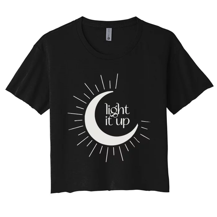 Light It Up Velaris Crescent City House Of Earth Women's Crop Top Tee