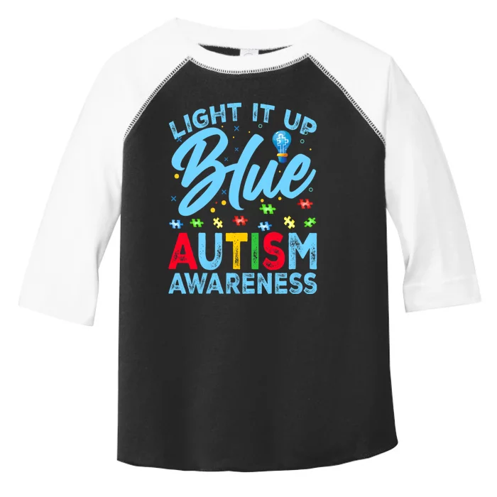 Light It Up Blue Autism Awareness Toddler Fine Jersey T-Shirt