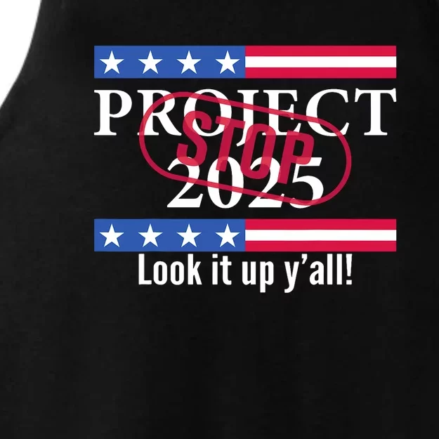 Look It Up Yall Stop Project 2025 Ladies Tri-Blend Wicking Tank