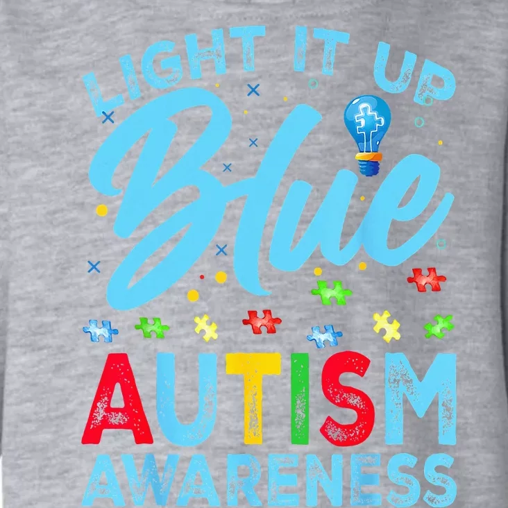 Light It Up Blue Autism Awareness Toddler Hoodie