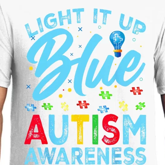 Light It Up Blue Autism Awareness Pajama Set