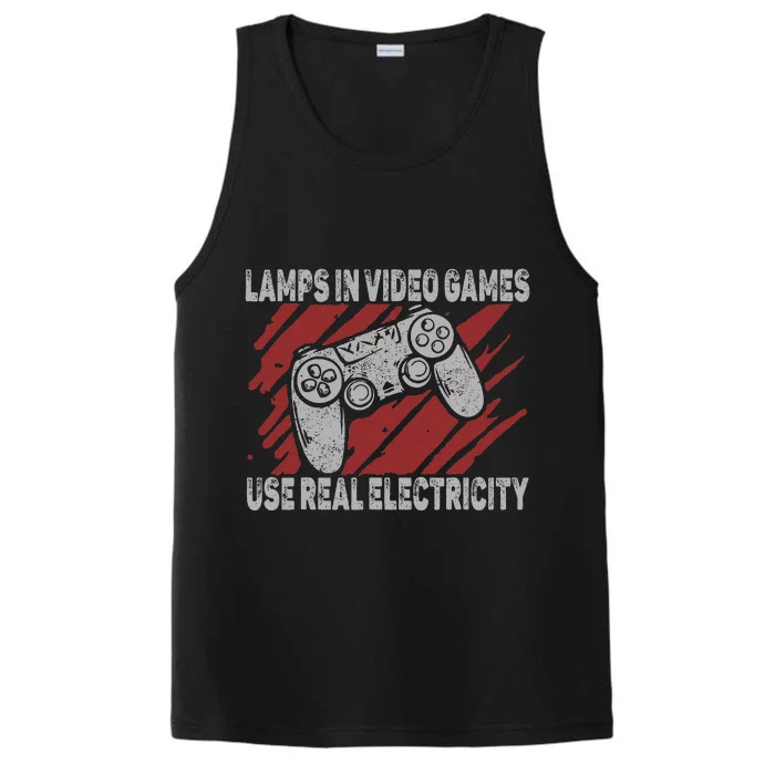 Lamps In Video Games Use Real Electricity Gaming Jokes Gamer Performance Tank