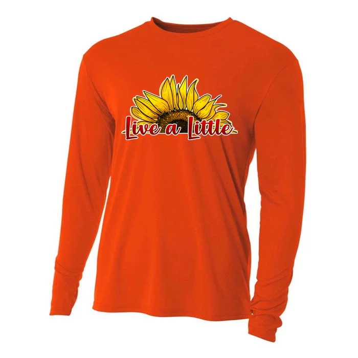 Live A Little Sunflower Cooling Performance Long Sleeve Crew