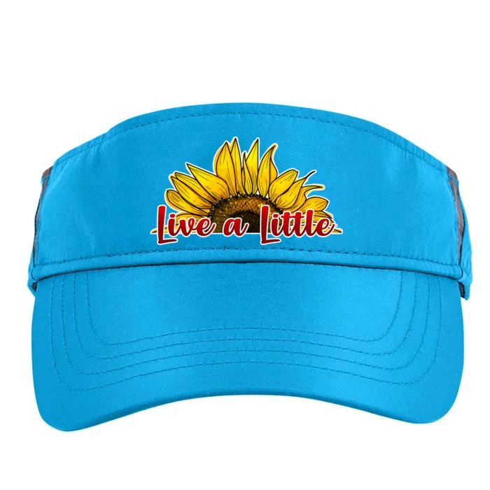 Live A Little Sunflower Adult Drive Performance Visor