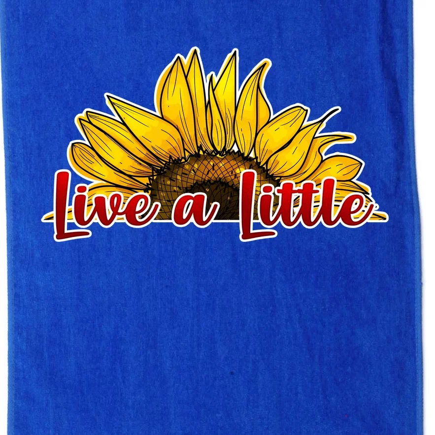 Live A Little Sunflower Platinum Collection Golf Towel