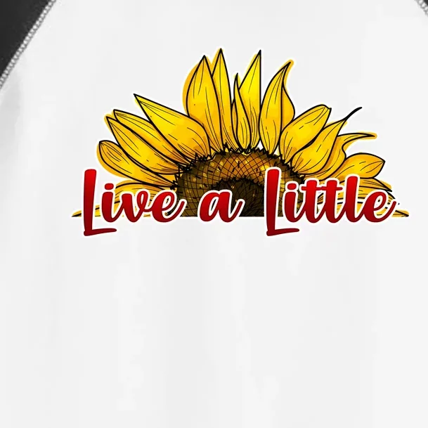 Live A Little Sunflower Toddler Fine Jersey T-Shirt