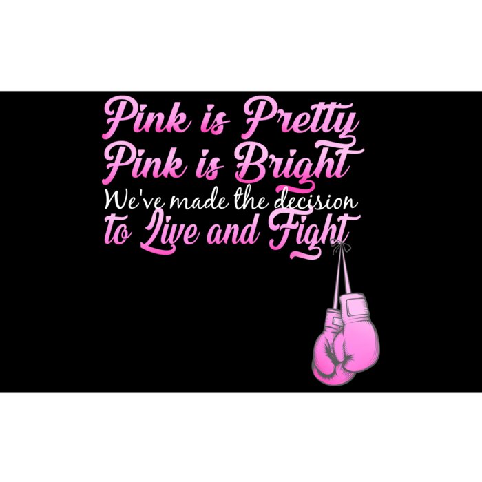 Live And Fight Pink Breast Cancer Bumper Sticker