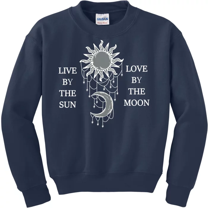 Live By The Sun Love By The Moon Kids Sweatshirt