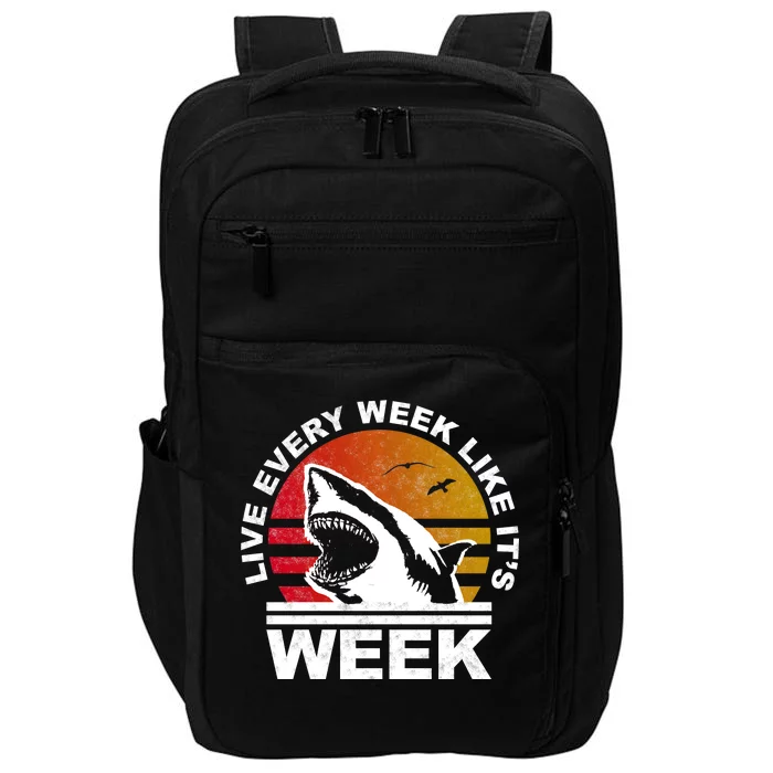 Live Every Week Like It's Shark Week Impact Tech Backpack