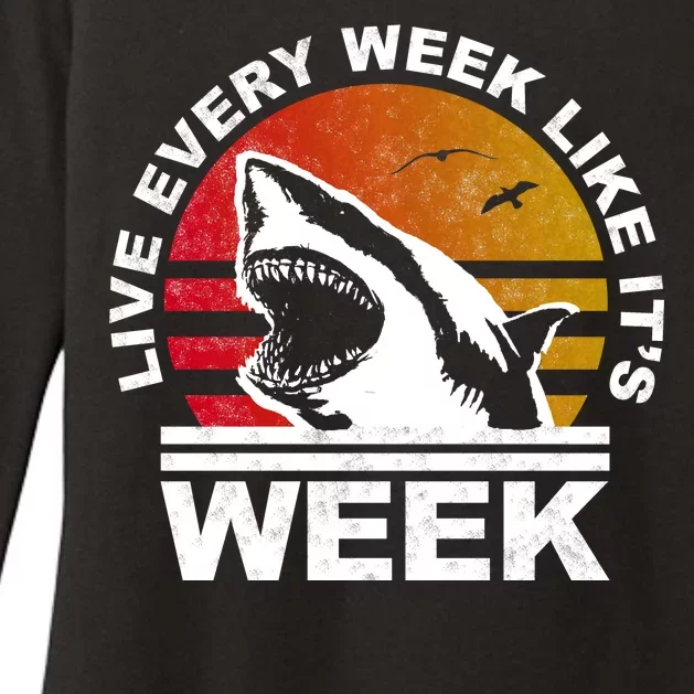 Live Every Week Like It's Shark Week Womens CVC Long Sleeve Shirt