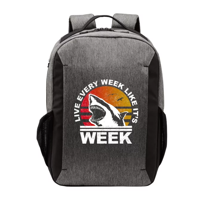 Live Every Week Like It's Shark Week Vector Backpack