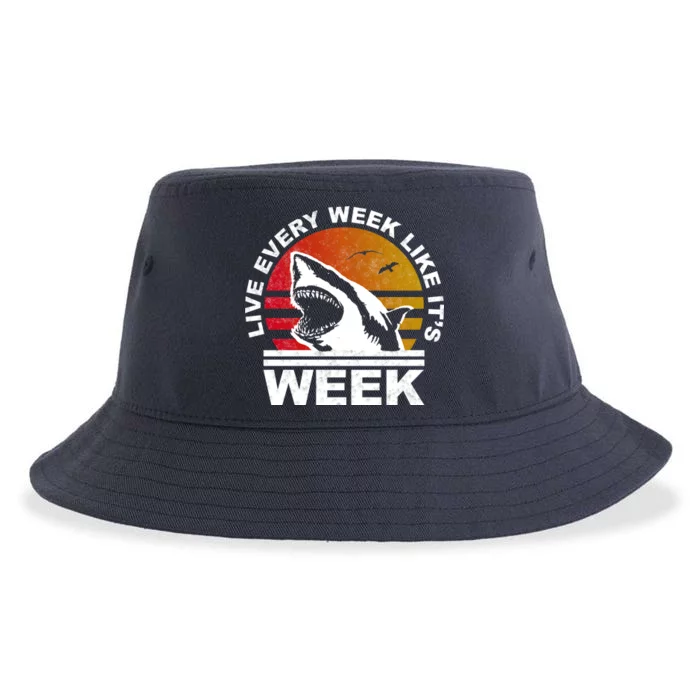 Live Every Week Like It's Shark Week Sustainable Bucket Hat