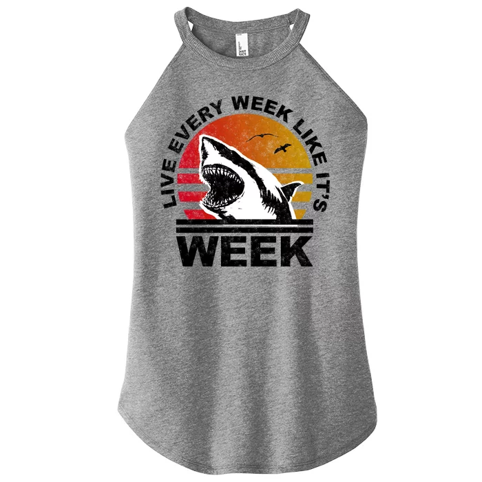 Live Every Week Like It's Shark Week Women’s Perfect Tri Rocker Tank