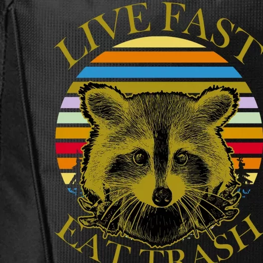 Live Fast Eat Trash City Backpack