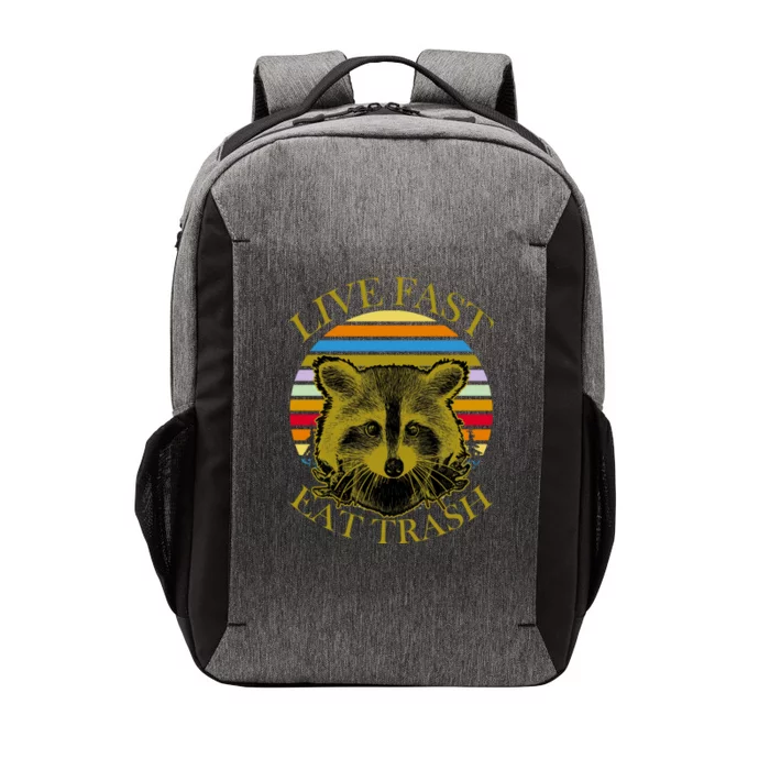 Live Fast Eat Trash Vector Backpack